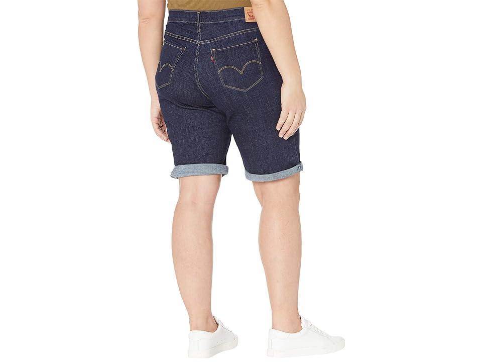 Levis Plus Size Classic Shaping Rolled Cuff Bermuda Shorts Product Image