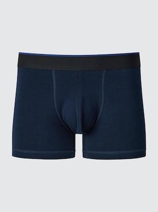 Mens Cotton Low-Rise Boxer Briefs with Deodorizing Navy XL UNIQLO US Product Image