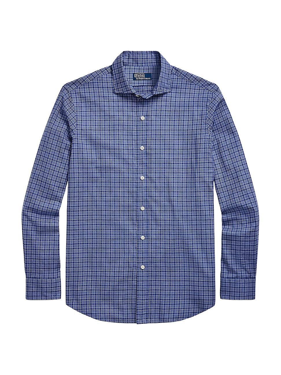 Mens Plaid Twill Shirt Product Image