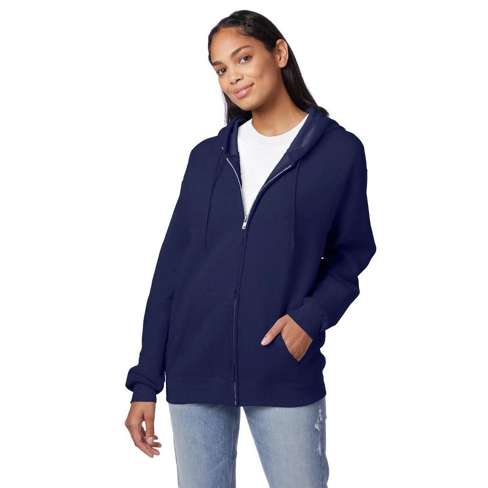 Hanes EcoSmart Unisex Full-Zip Fleece Hoodie Product Image