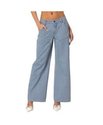 Women's Striped Carpenter Jeans product image