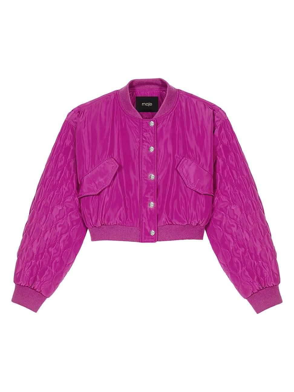 Womens Short Bomber Jacket Product Image