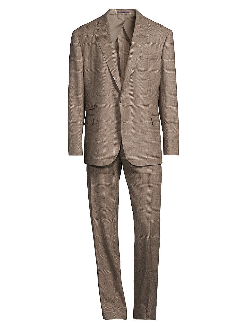 Mens Single-Breasted Wool-Cashmere Suit Product Image