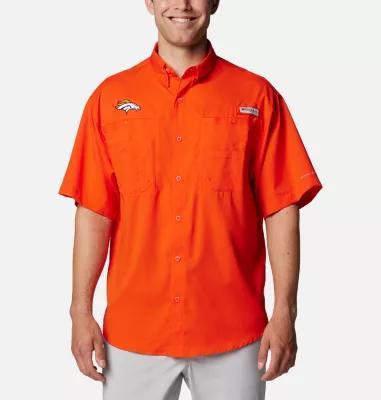 Columbia Men's PFG Tamiami Short Sleeve Shirt - Denver Broncos- Product Image