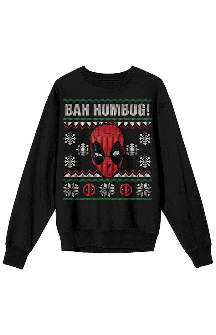 Men's Deadpool Bah Humbug Crew New Sweatshirt Product Image