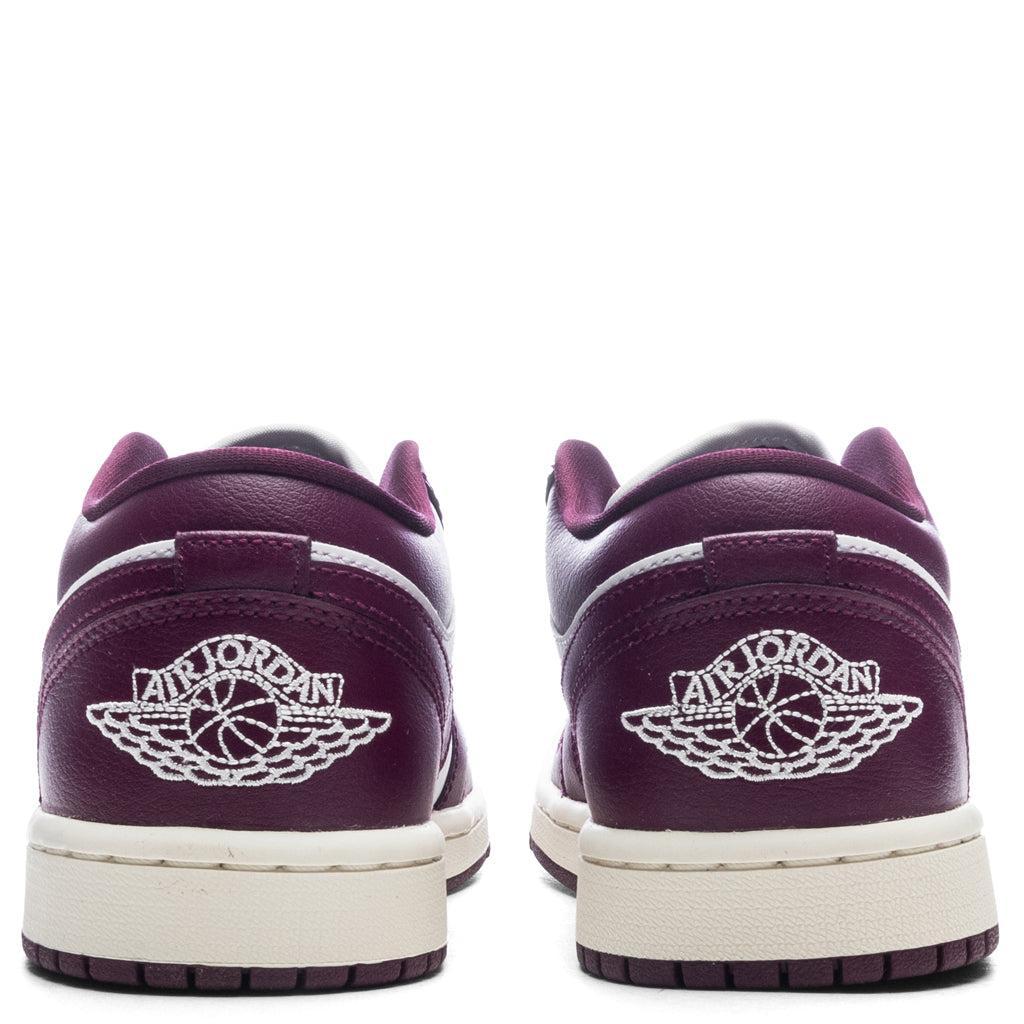 Women's Air Jordan 1 Low - White/Bordeaux/Sail Female Product Image