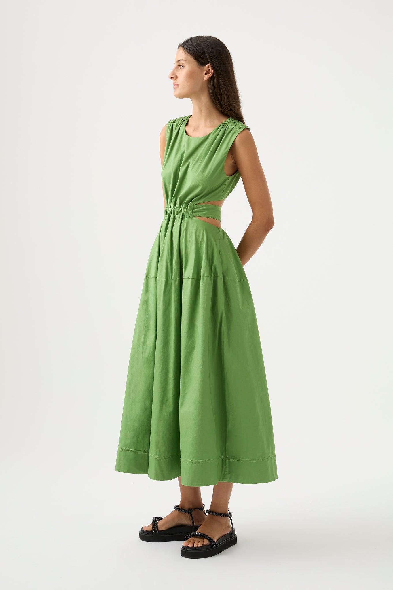 Zorina Tie Midi Dress Product Image