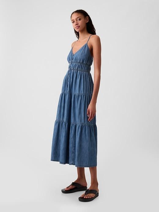 Organic Cotton Denim Maxi Dress Product Image