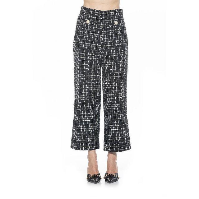 Womens ALEXIA ADMOR Jayden Wide-Leg Tweed Pants Product Image