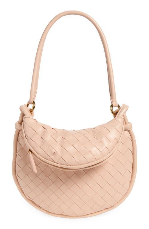 Small Gemelli Intrecciato Leather Shoulder Bag In Pink Product Image