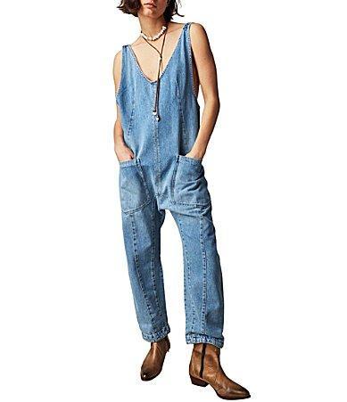 Free People High Roller Scoop Neck Sleeveless Jumpsuit Product Image