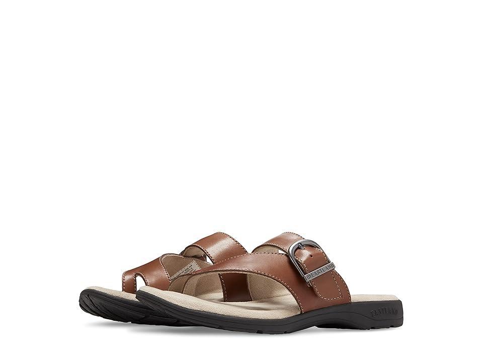 Eastland Tahiti II Womens Leather Thong Sandals Med Brown Product Image