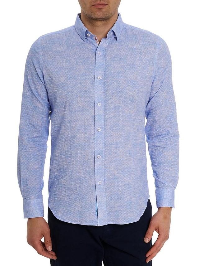 Mens Reid Cotton Button-Front Shirt Product Image