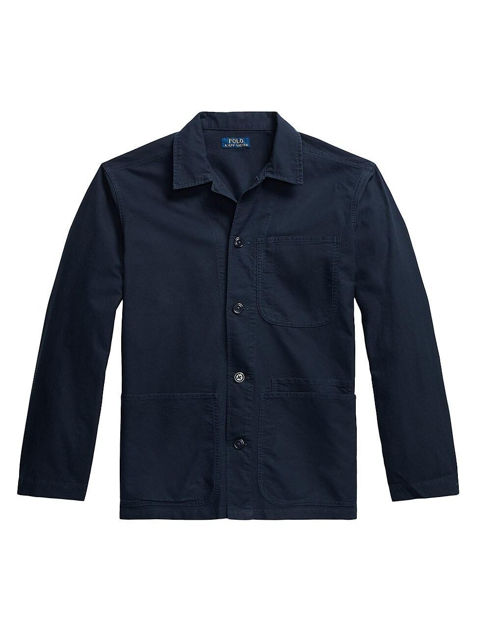 Mens Cotton Button-Front Shirt Product Image