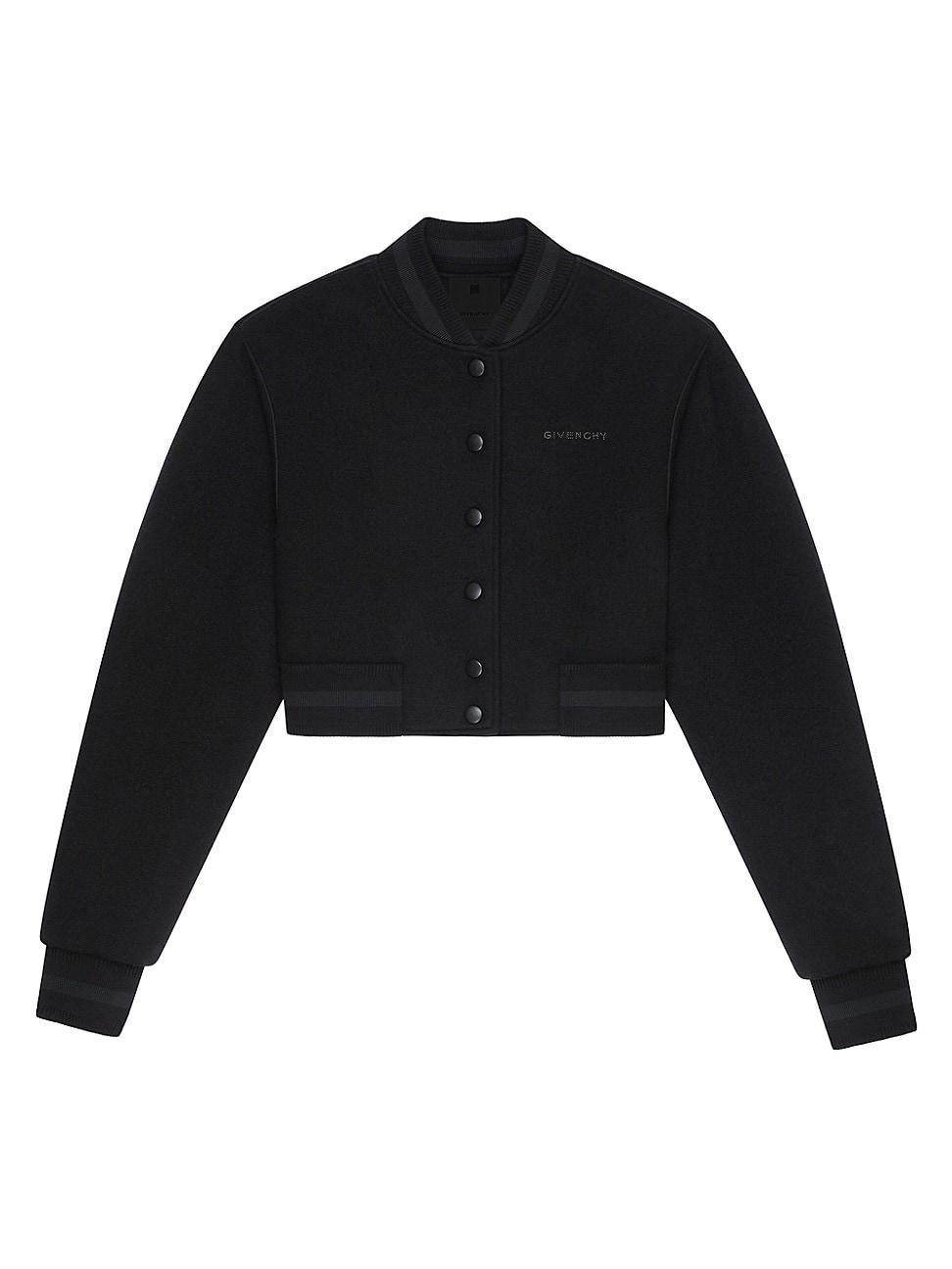 Givenchy Wool Crop Varsity Jacket Product Image