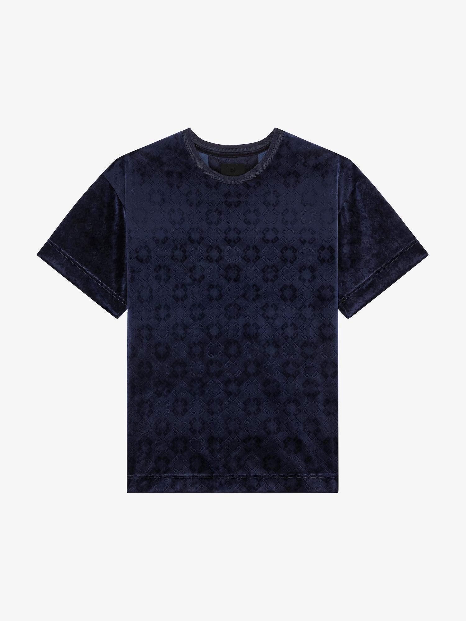 T-shirt in monogram 72 velvet Product Image