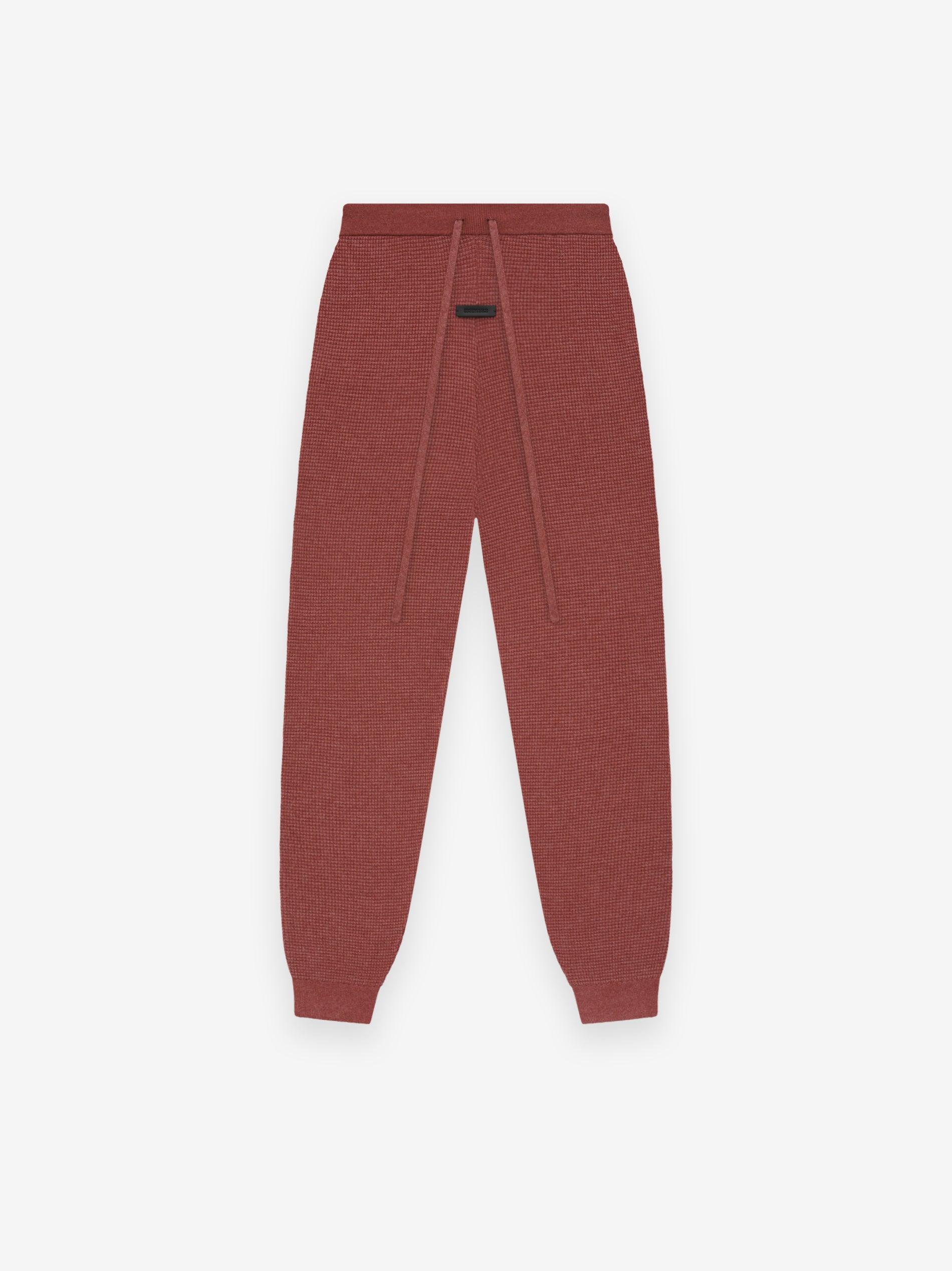 Womens Waffle Fitted Sweatpant Female Product Image