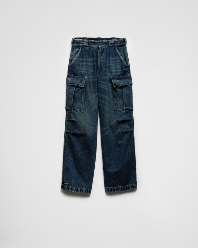 Denim cargo jeans Product Image