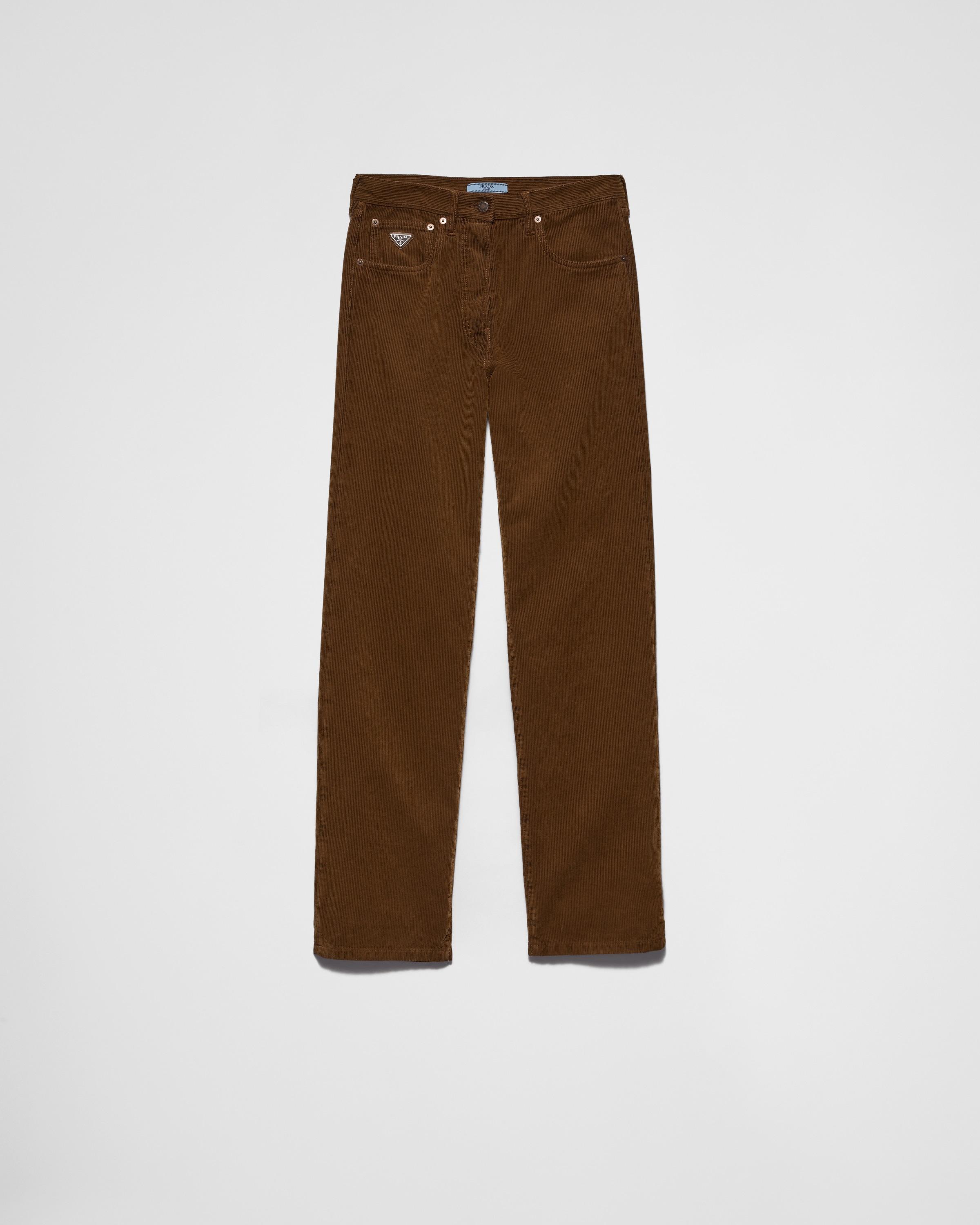 Wide-legged corduroy pants Product Image