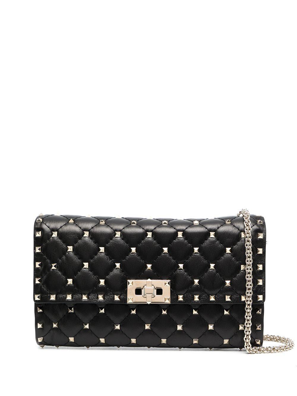 Rockstud Spike Shoulder Bag In Black Product Image