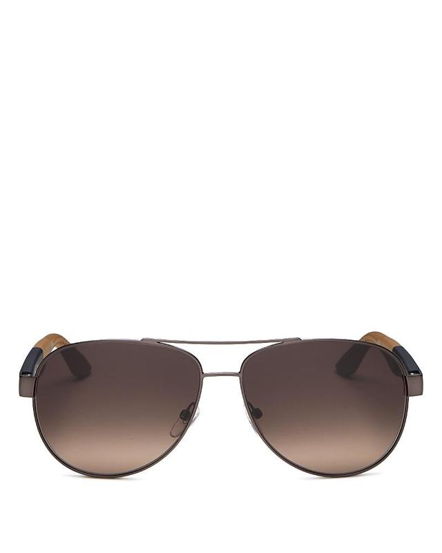 Salvatore Ferragamo Brow Bar Aviator Sunglasses, 62mm Product Image