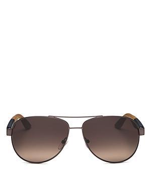 FERRAGAMO 62mm Oversize Gradient Navigator Sunglasses Product Image