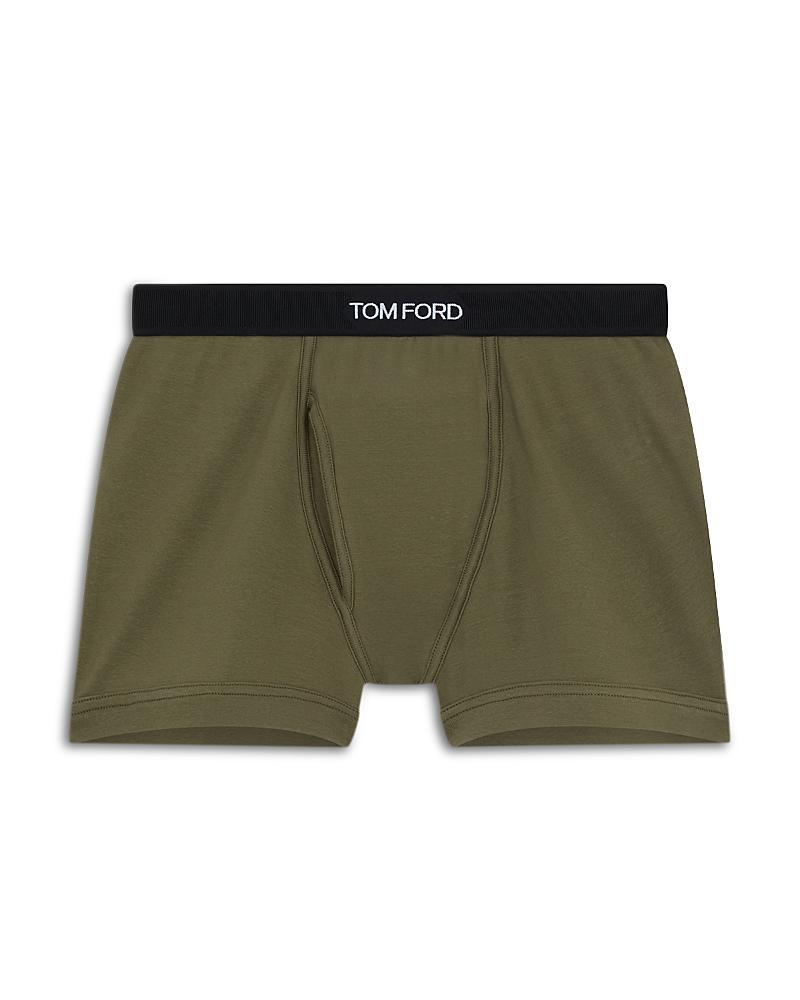 Mens Stretch-Cotton Logo Boxer Briefs Product Image