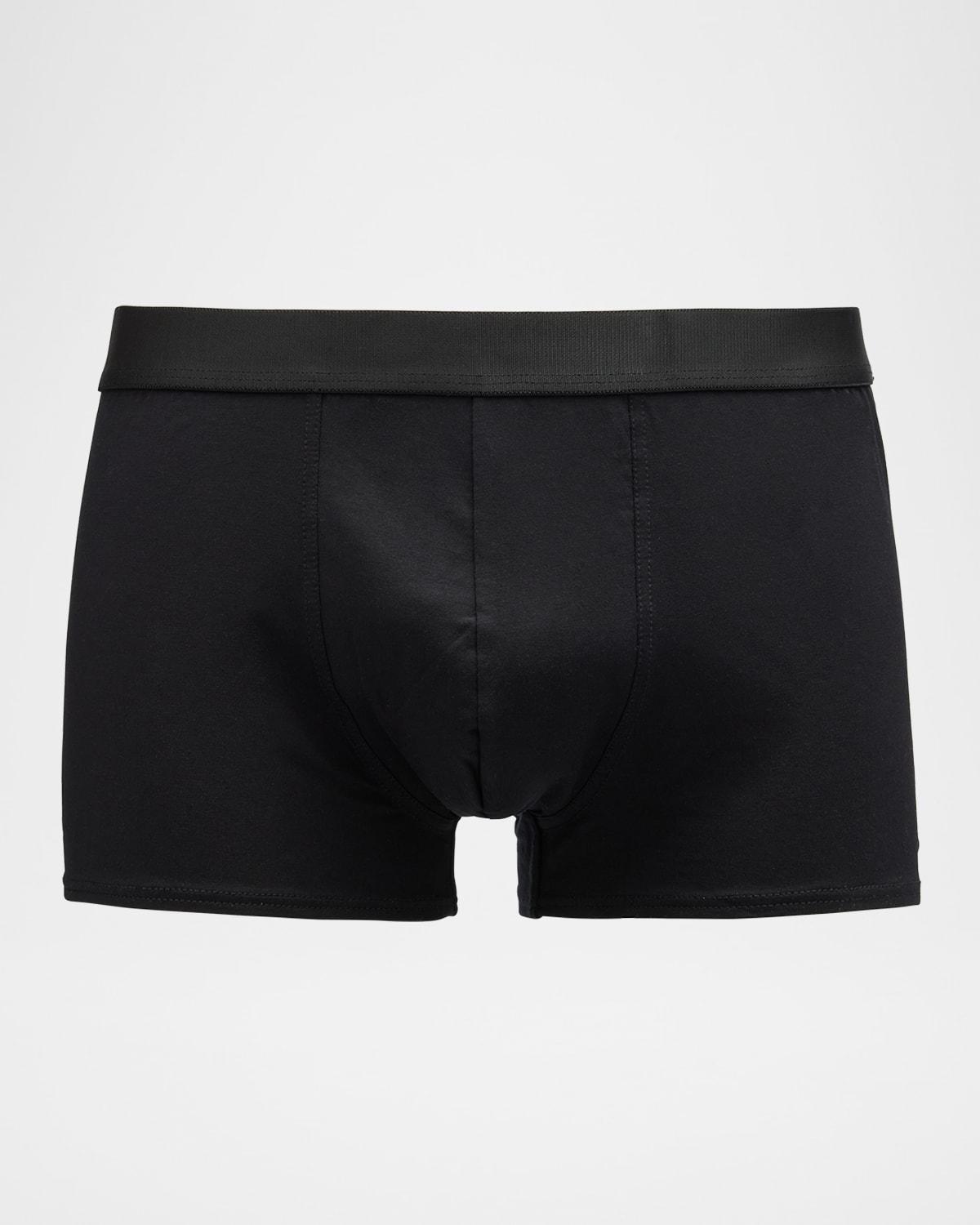 Mens Lyocell Solid Boxer Briefs Product Image