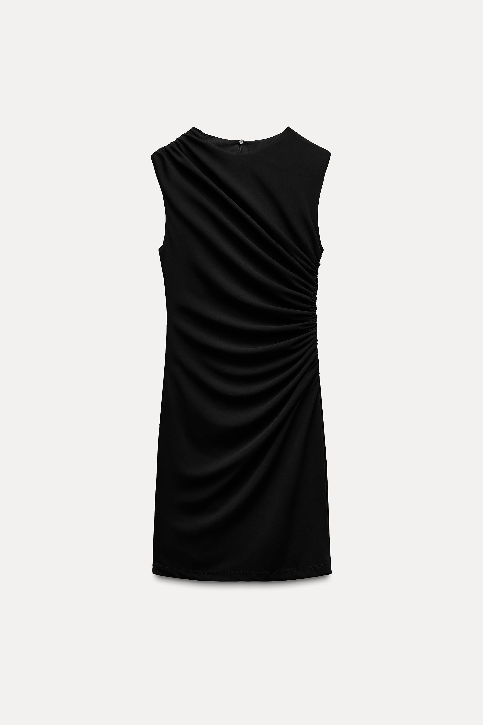 SHORT DRESS WITH RUCHING Product Image