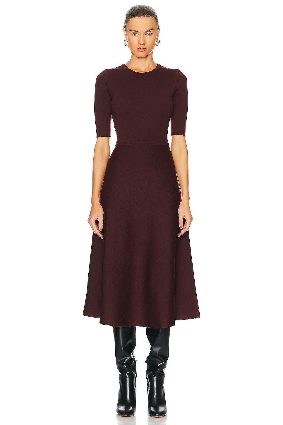 Gabriela Hearst Seymore Dress in Burgundy Product Image