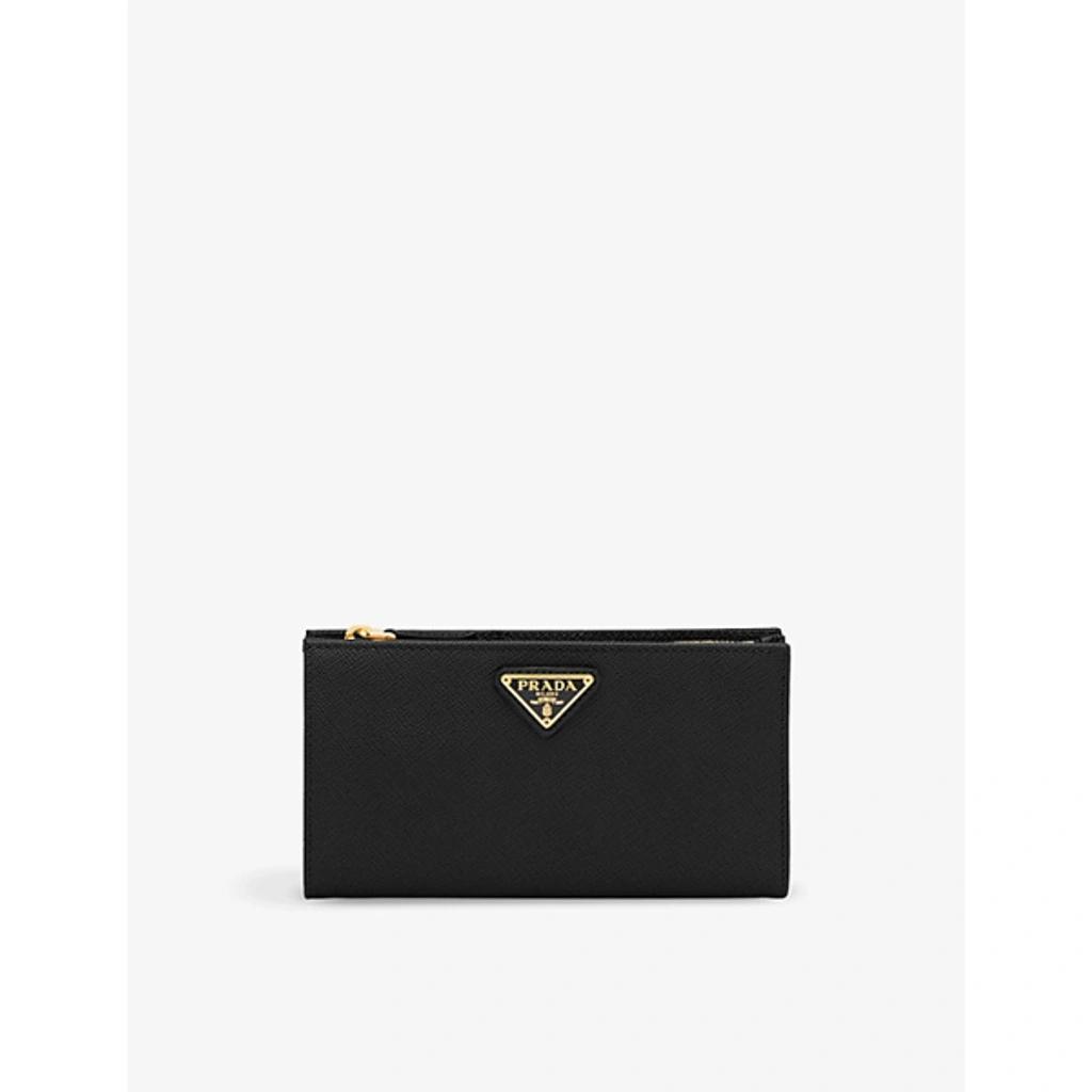 Logo-plaque Zipped Wallet In Black Product Image