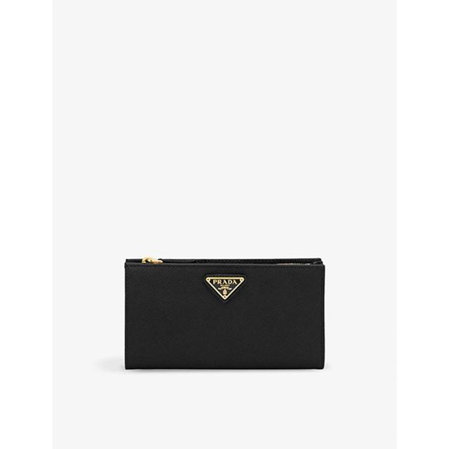 Logo-plaque Zipped Wallet In Black Product Image