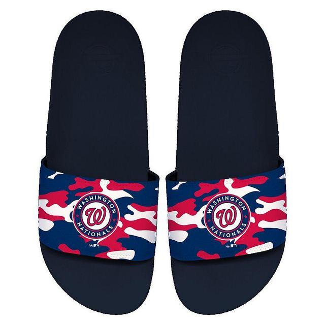 Mens ISlide Washington Nationals Camo Motto Slide Sandals Blue Product Image