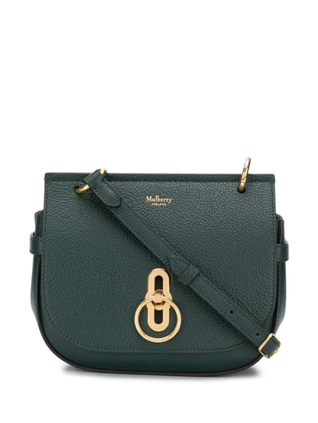 Small Amberley Leather Shoulder Bag In Verde Product Image