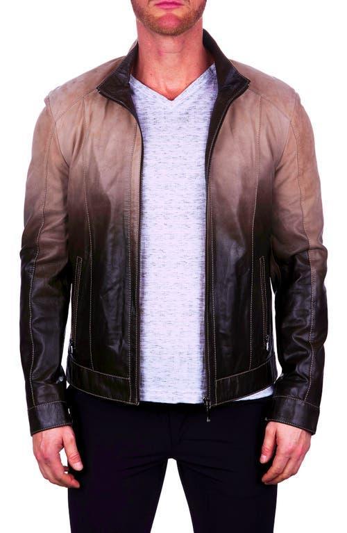 Mens Leather Degrade Jacket Product Image