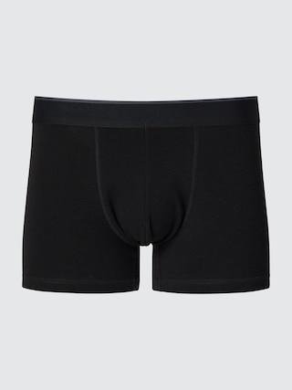 Mens Low-Rise Cotton Boxer Briefs with Odor Control Black 3XL UNIQLO US Product Image