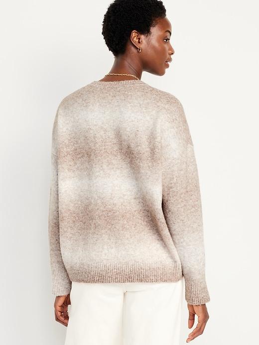 Cozy Crew-Neck Ombré Sweater Product Image