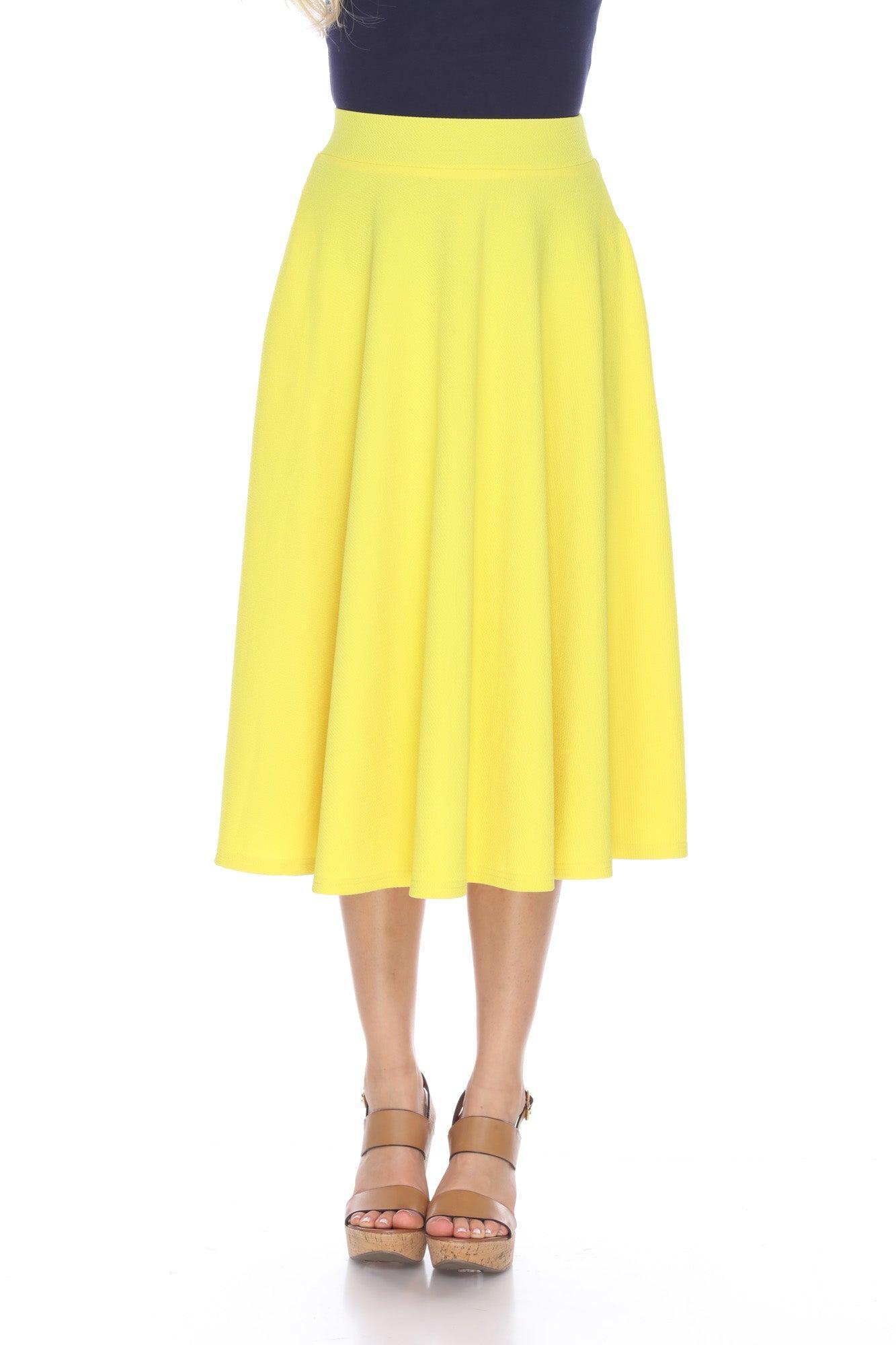 Flared Midi Skirt with pockets Product Image