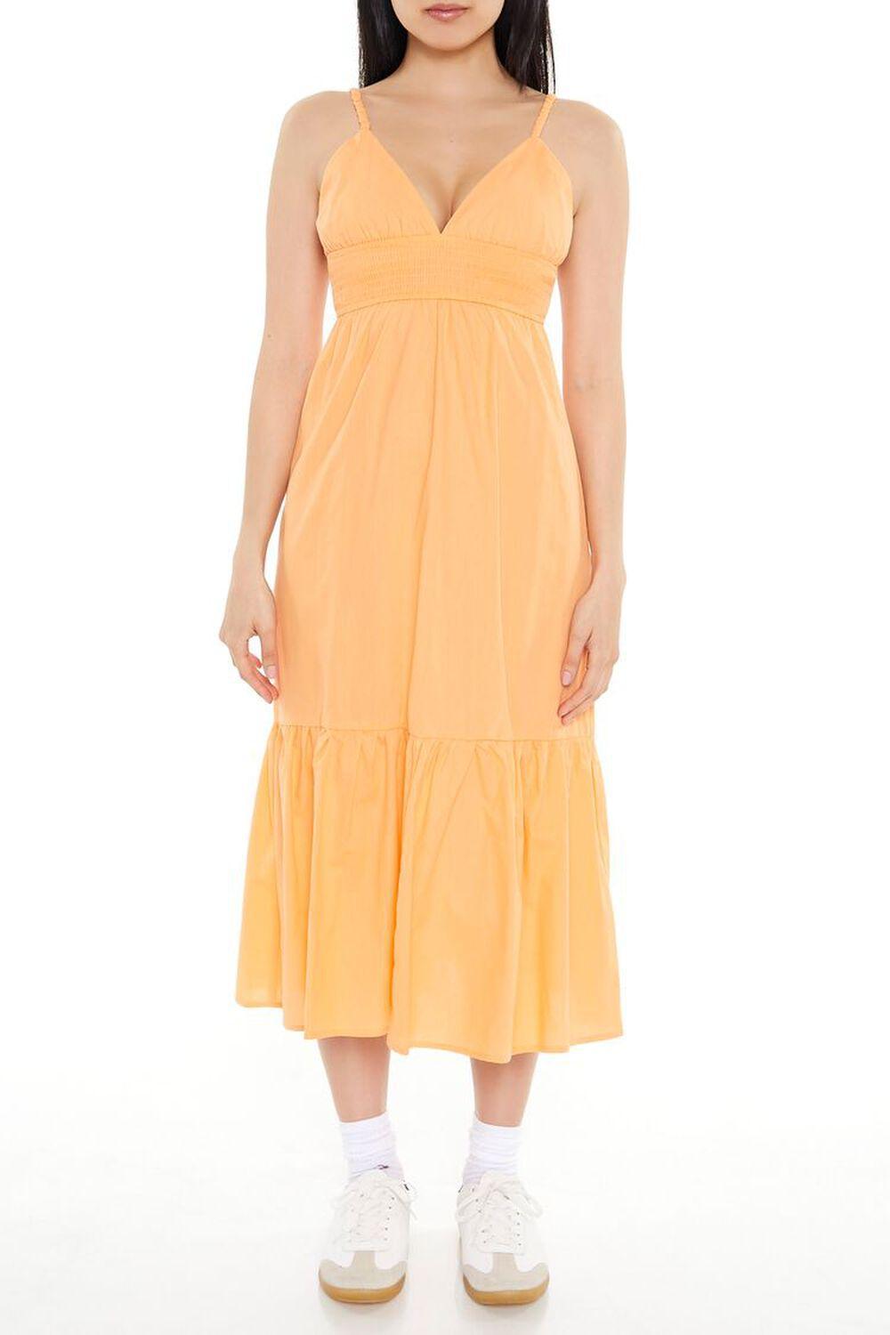 Plunging Cami Cutout Midi Dress | Forever 21 Product Image