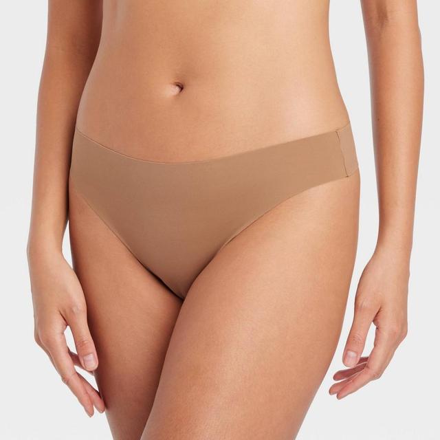 Womens Invisible Edge Thong - Auden Brown XS Product Image