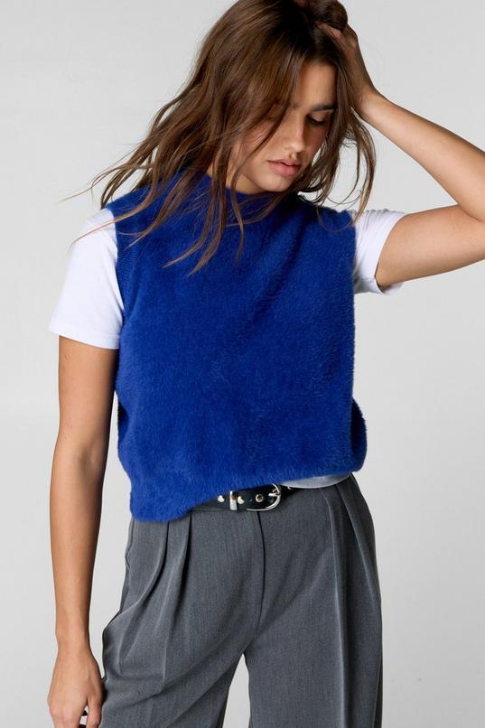 Brushed Knit Vest Product Image