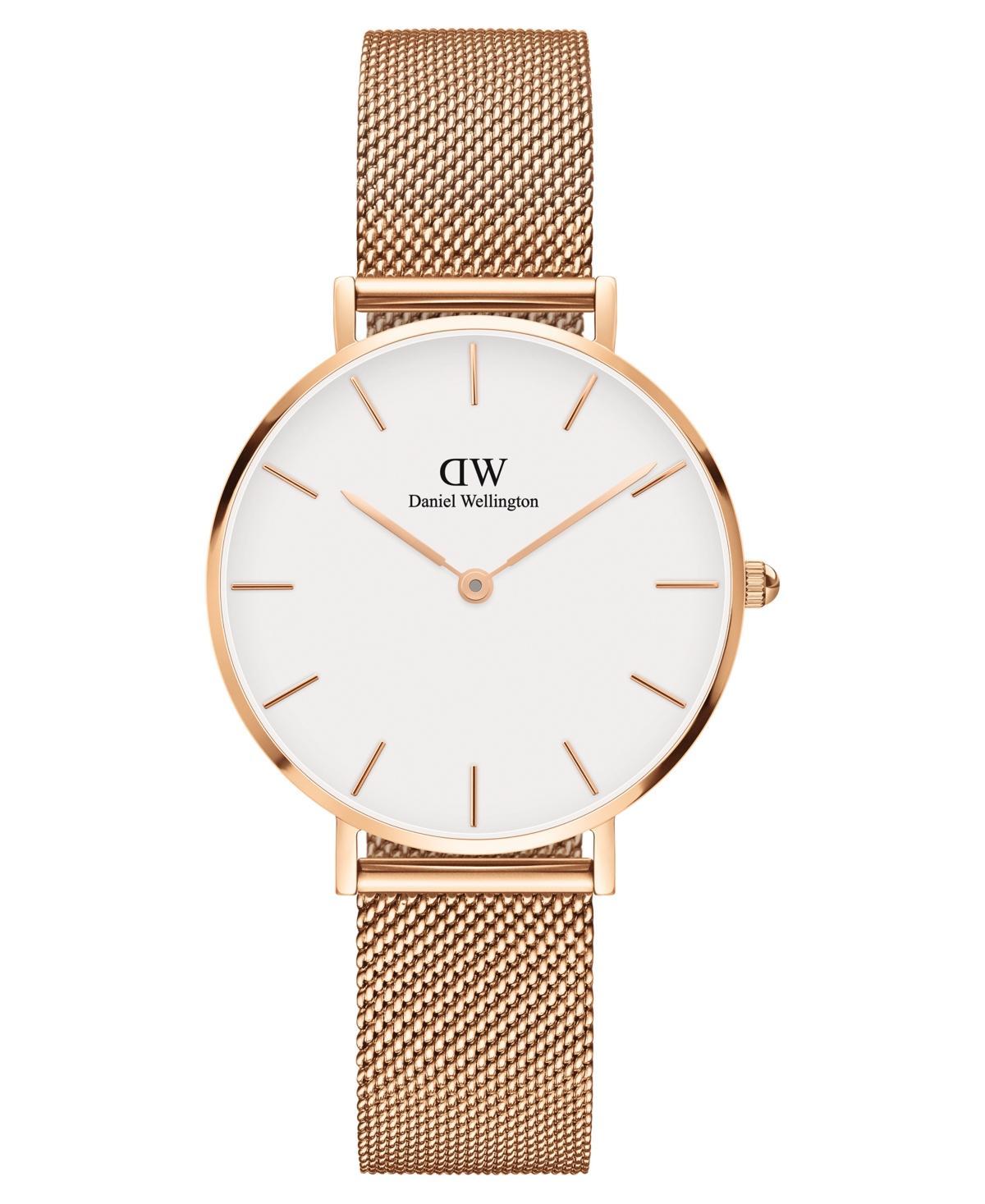 Daniel Wellington Womens Petite Melrose Rose Gold-Tone Stainless Steel Watch 32mm Product Image