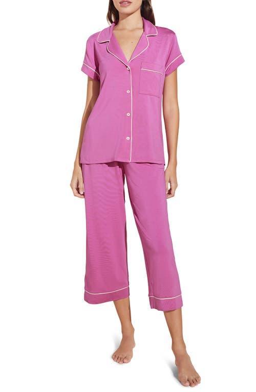 Eberjey Gisele Jersey Knit Crop Pajamas Product Image