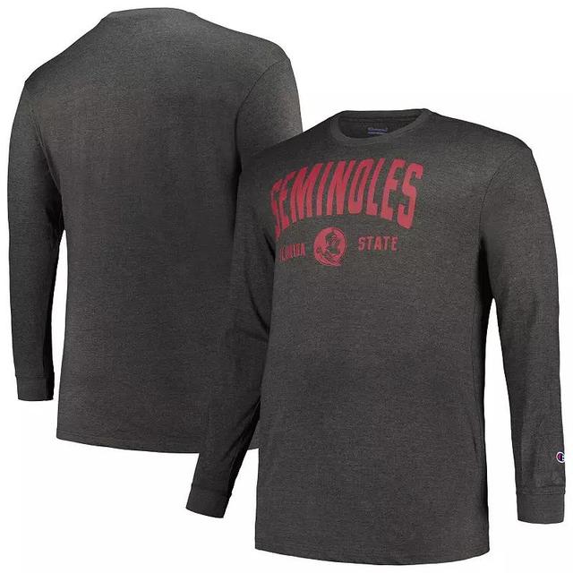 Mens Champion Garnet Florida State Seminoles Big & Tall Arch Long Sleeve T-Shirt Product Image