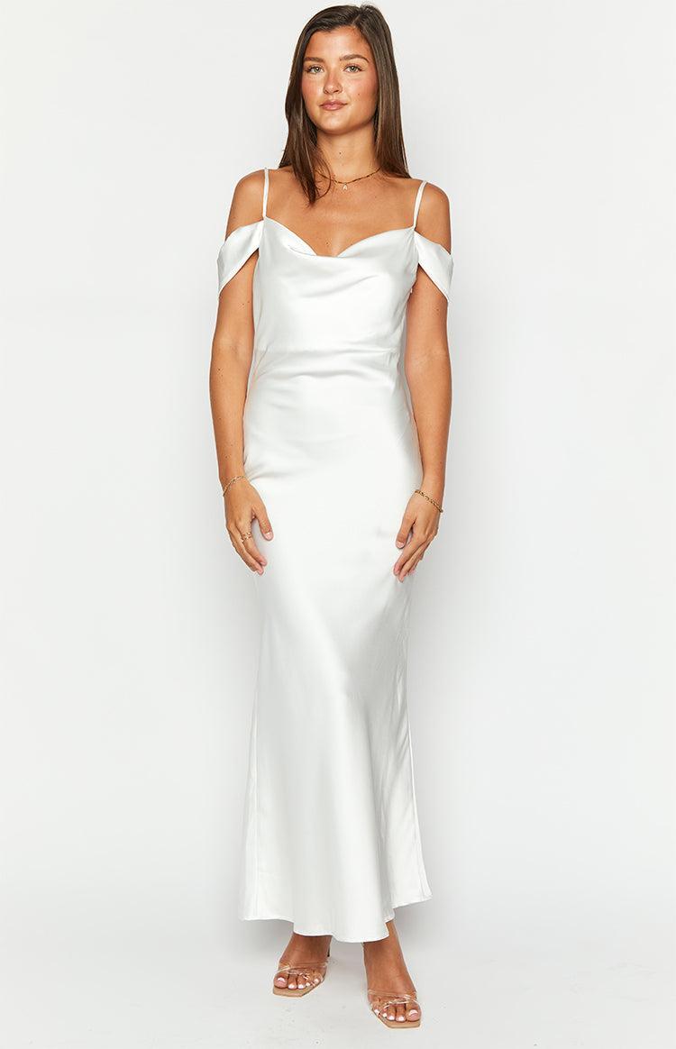 Darby White Maxi Formal Dress Product Image