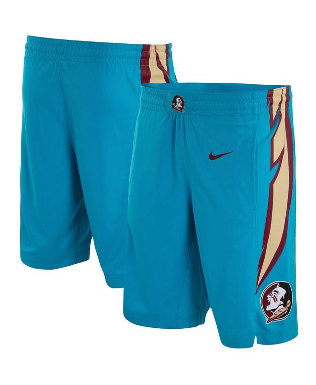 Mens Nike Turquoise Florida State Seminoles Seminoles Heritage Alternate Replica Performance Basketball Shorts Turquoise A Product Image