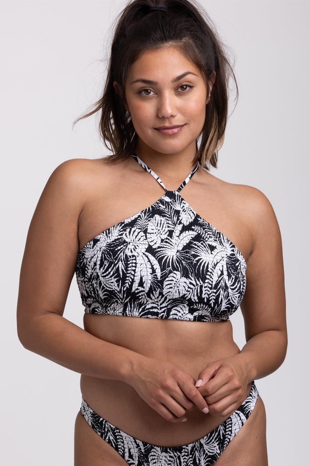 Luna Smocked Bikini Top - Tropicana Female Product Image