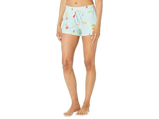 P.J. Salvage Let's Drink Shorts (Aqua) Women's Pajama Product Image