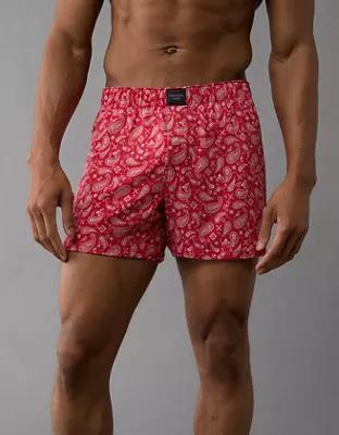 AEO Men's Paisley Slim Knit Ultra Soft Boxer Short Product Image