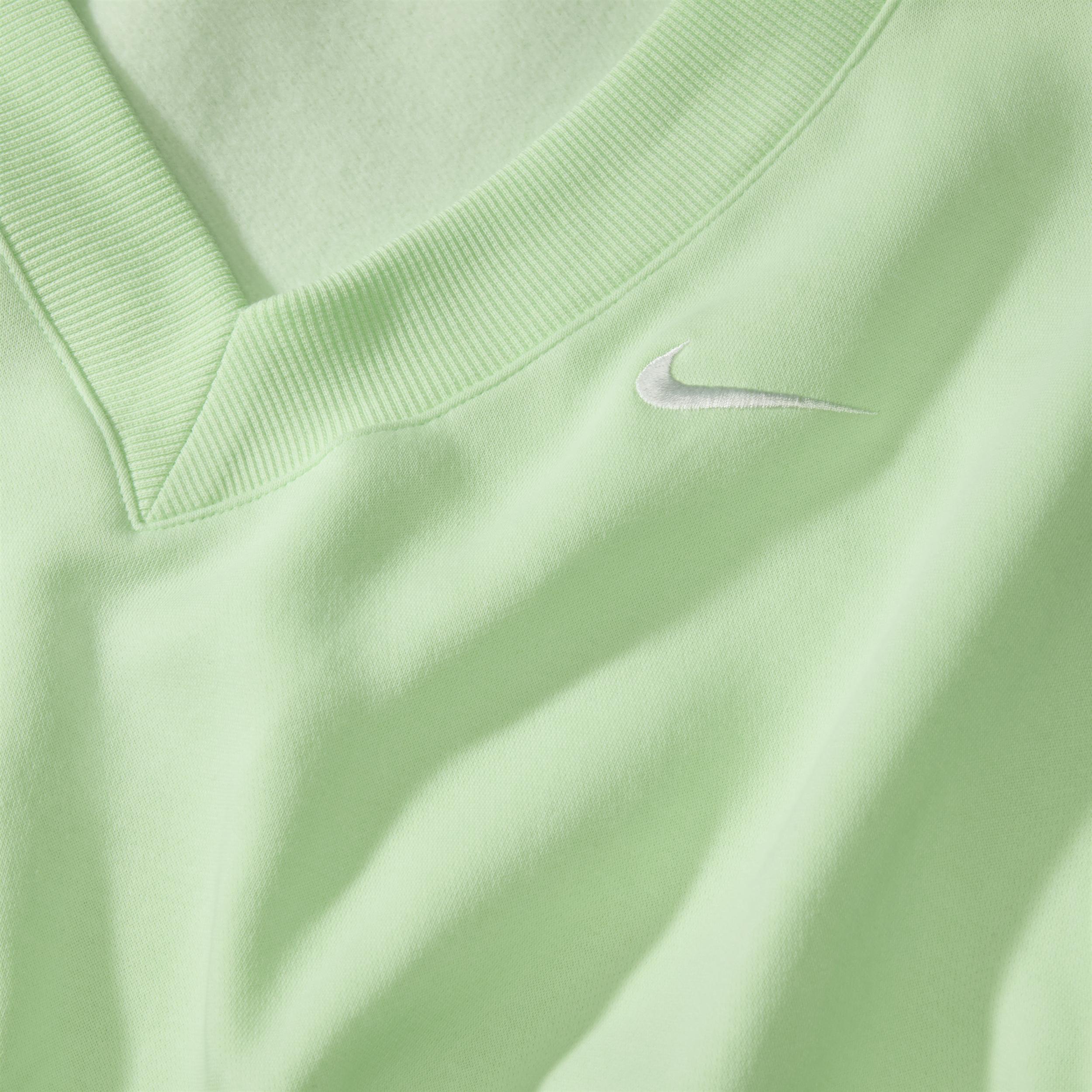 Nike Sportswear Phoenix Fleece Women's Cropped V-Neck Top Product Image